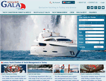 Tablet Screenshot of galayachting.com